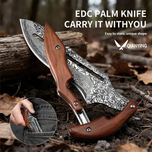 Outdoor Folding knife Stainless steel Fixed blade Wooden Handle EDC Pocket Knife Fishing knife Camping Hunting Tactical knife