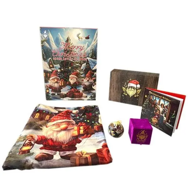 2026 Handcrafted Magical Nostalgic Christmas Gnome Advent Calendar Kit - Lighted Ornament with Songs, Festive Home Decoration, Holiday Gift, Light Up, Vibrant