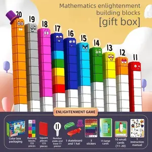 Best-Selling Learning Resources Mathlink Cubes Building Blocks Numberblocks 11-20 Activity Set, Math Learning Tools, Learning Materials, Educational Toy for Kids, Enhance Counting Skills