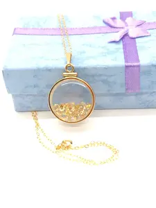 Vintage Citrine Shaker Locket 12k gold filled with beautiful November Birthstone, New Old Stock, Customer can custom create for Mother’s day