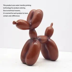 Street Art Balloon Dog Ornament, Water Transfer Colorful Craft, Creative Desk Decor for Living Room, Single Piece, Unique Home Decoration, Desktop Figurine