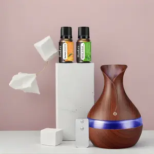 300ml Aromatherapy Essential Oil Diffuser and Humidifier, Remote Control, Whisper-Quiet, Auto Shut-Off, Ambient Glow Night Light