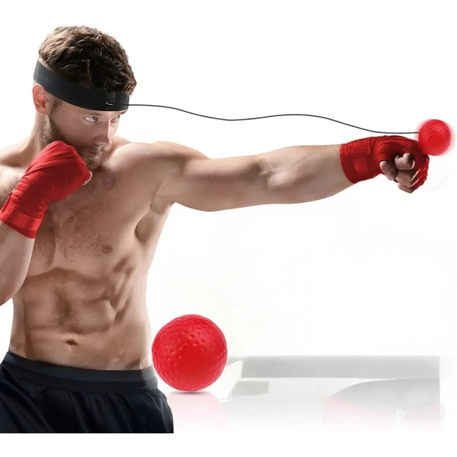 Boxing Reflex Ball Set, Adjustable Speed Trainer for Adults & Kids, Home Workout Equipment for Hand-Eye Coordination & Reaction Speed, Boxing Speed Trainer