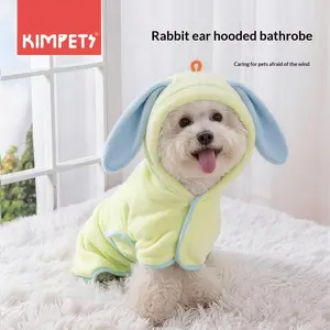 New Coral Fleece Absorbent Pet Towel, Small Pets Puppy Cat Dog Bathing Wiping Cloth, Soft and Quick-Dry Pet Care Essentials
