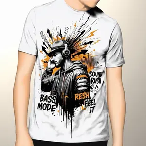 Tshirt Bass Mode Customized Polyester Sublimation