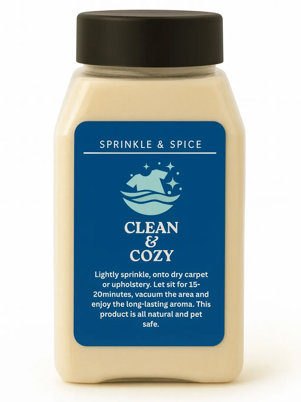 Sprinkle and Spice Baking Soda Carpet Refresher - Scented Fresh Laundry Fragrance Deodorizer, Non-Aerosol Natural Oils Home Cleaning Supplies for Carpets, Upholstery, Maintains Freshness