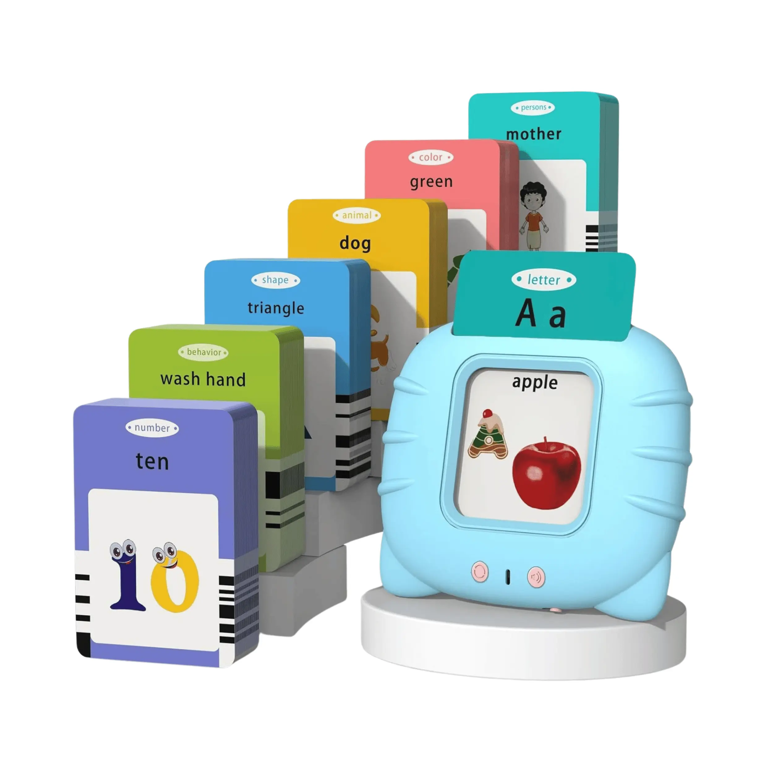 Muzhda Smart Talking Flash Cards for Early English Education, 224 Words, Ideal for Language Learning and Development