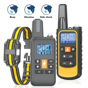 3300FT Dog Training Collar with Remote, IPX67 Waterproof Electric Collar with 3 Training Modes, Rechargeable Electric Shock Collar Training Behavior Aid for Small Medium Large Dogs