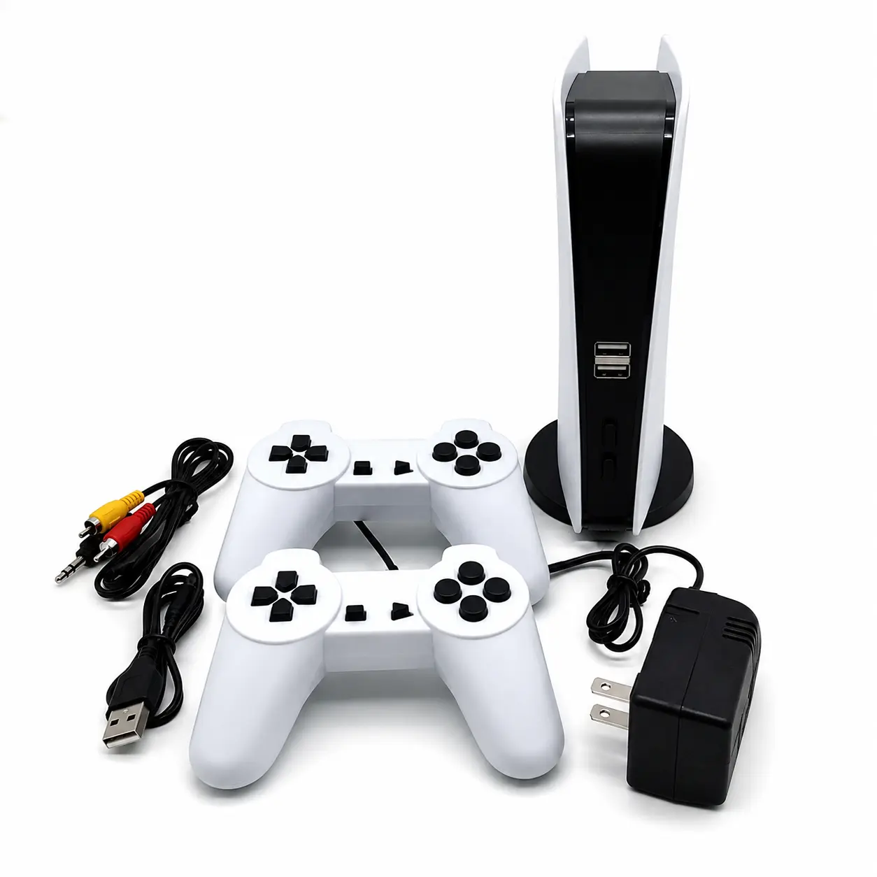 Retro Mini TV Handheld Gaming Console, Portable Game System with 200 Built-in Titles, HD Output, Dual Player Mode, PS1 Compatibility, Wired USB Adapter Cable, Responsive Buttons, Game Night Gadget Video Game Machine