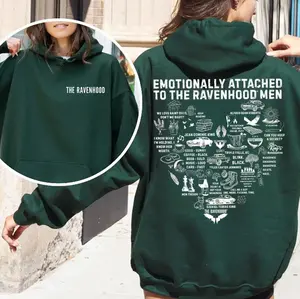 Licensed Ravenhod Series Quote 2 Sided Hoodie, Bookish Gifts Love, Smut Dark Romance, Booktok Merch, Womenswear