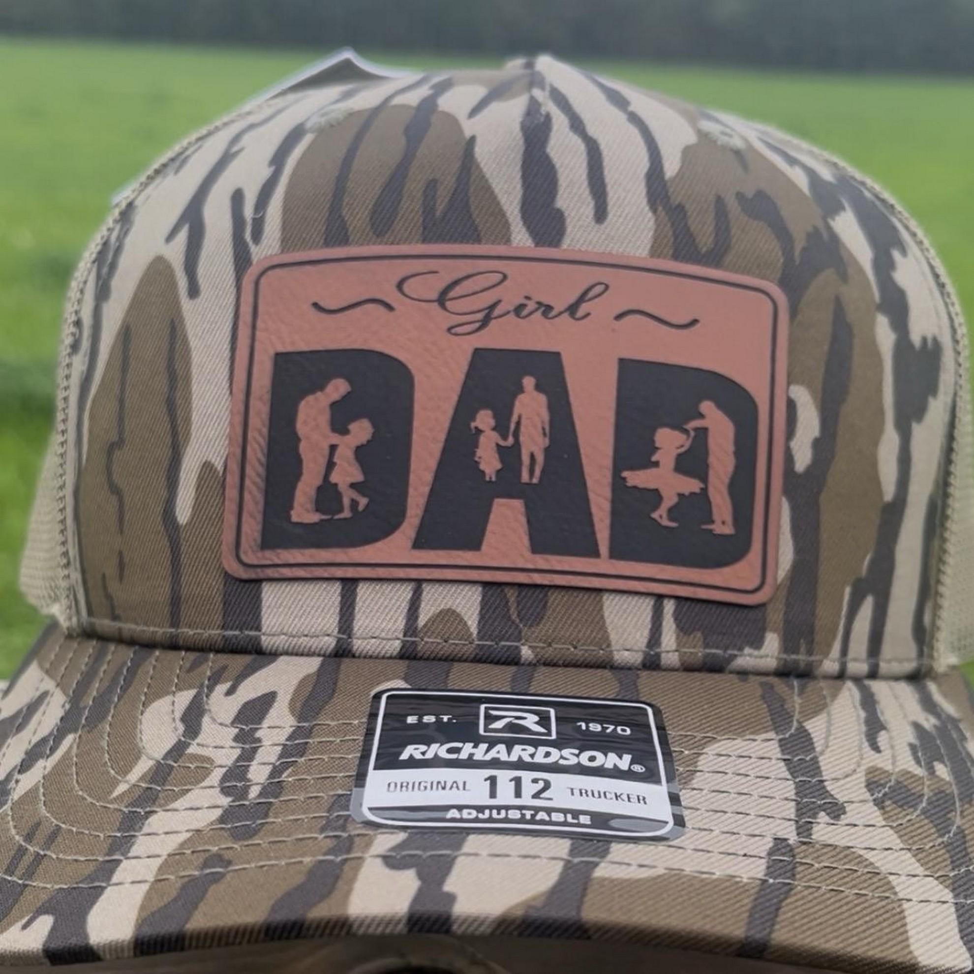 [HOT SALE]  Girl dad Richardson 112 Hat - I Hate Pulling Out Leather Patch Trucker Hat - Richardson 112 Mesh Back Cap - Fishing & Boating Gifts for Men