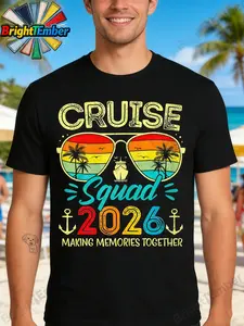 Matching Summer Vacation T-Shirt for The Cruise Squad 2026 Family Group, Casual And Breathable Tee, Trendy Summer Top, Outdoor Wear Made of 100%, Perfect Gift for Men, Women, Family, And Friends for Halloween, Thanksgiving, And Christmas