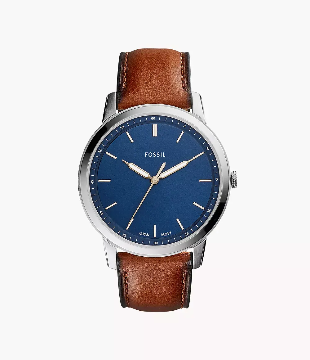 Fossil Minimalist Men's Three-Hand, Stainless Steel Watch