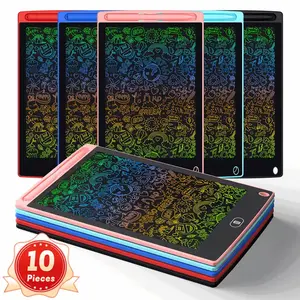 10pcs 8.5″Reusable LCD Writing Tablets Set -Writing Pads for Kids Educational Learning Tools for Classrooms & Home Use Interactive Drawing Toys