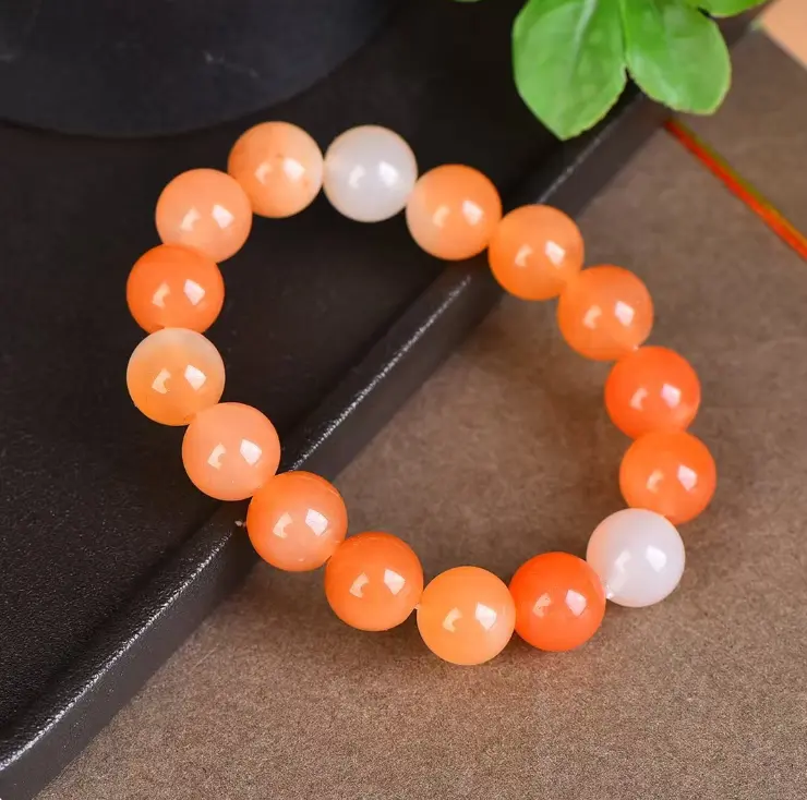 HandTaoist Feng Shui Orange Crystal Bracelet - Vitality & Warmth
