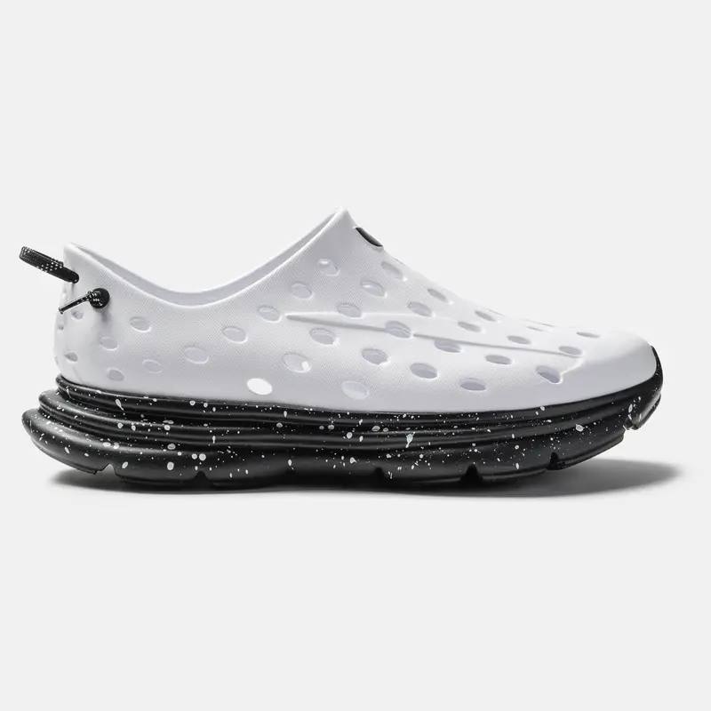 KANE Revive - White / Black Speckle - Active Recovery Shoe for Everyday Wear