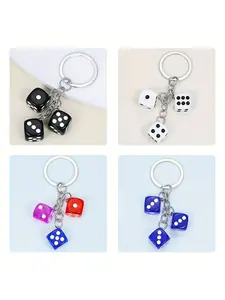 Dice keychain, a perfect bag accessory, an ideal gift for friends and family, Cool Keychains