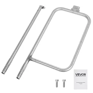 fathersdaygift VEVOR Grill Burner Tube for Weber Q3200, Q300 (2013 earlier), Q320, Q3000 (2014 newer), 23.75 inch 304 Stainless Steel Tube Burner for Weber 404341, 57060001, 586002, Replacement Part 60036, 80385