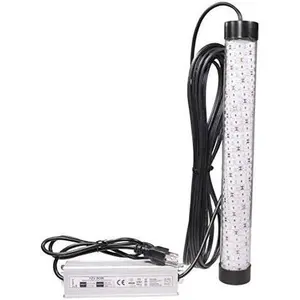 Bright Night Fishing 50 ft Cord Underwater Fishing Light 15,000 Lumen Waterproof AC 300 Green LED Submersible Dock Boat Light Fish Attractor