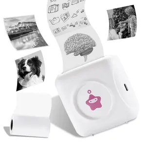 Sticker Printer - TP2-Y Mini Thermal Printer Bluetooth Mobile Printer Compatible with Android & iOS - Pocket Printer Picture Small Printer for iPhone Working Listing Notes Journal DIY Travel