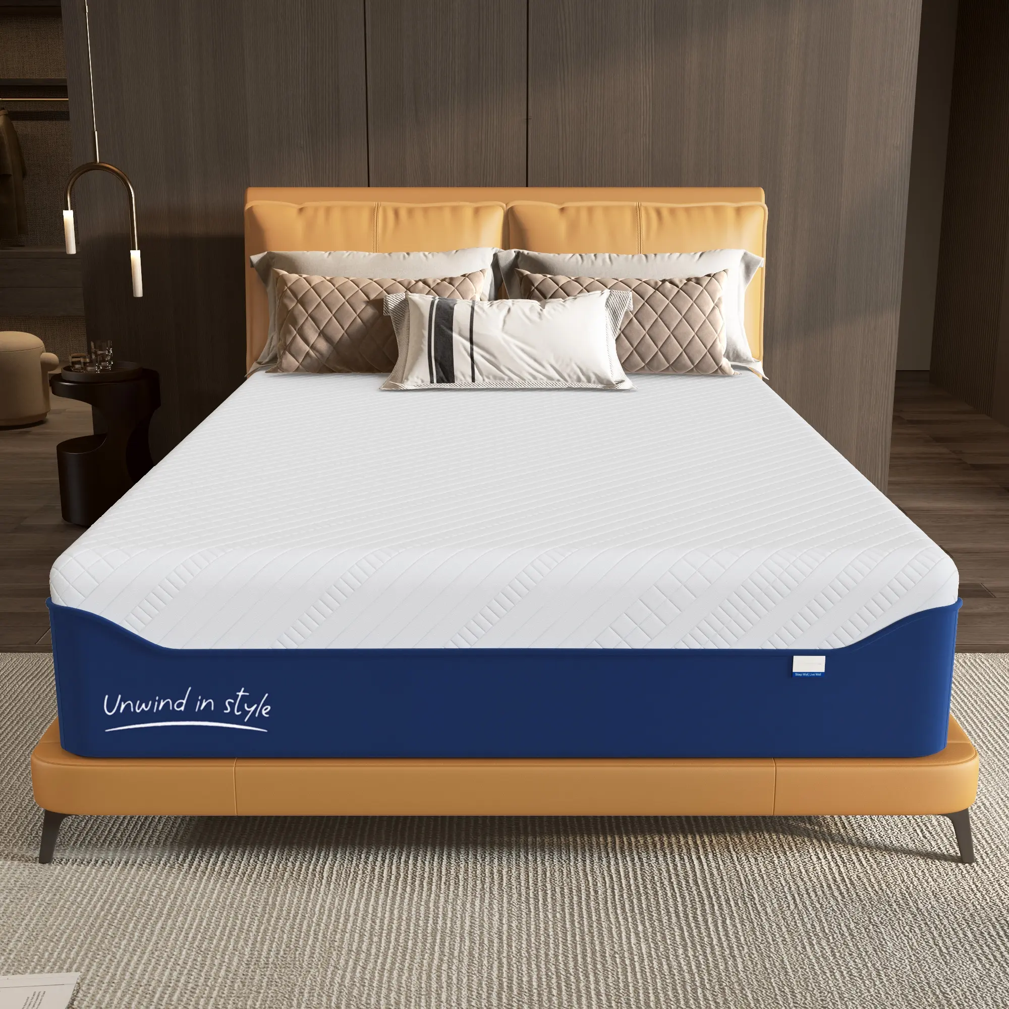 Green Tea Gel Memory Foam Mattress in a Box with Cooling Gel Infusion, CertiPUR-US Certified, Washable Cover, Restful Night Pressure Relief,dorm essentials,home decor