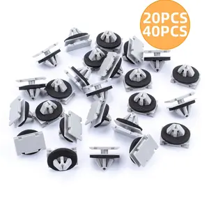 20/40PCS rocker molding clips and fender flares exterior trim clips for Jeep Grand Cherokee, Pathfinder, Cherokee, Buick, GM, Chrysler OEM: 68172491AA, 68271803AA, 68395627AA, GM 11571175, 19352782 Car Accessory Automotive Accessories