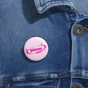 pisces head in the clouds button (light pink)
