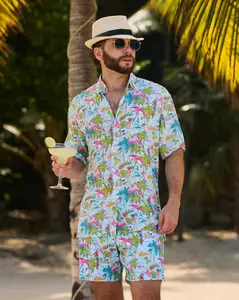 Margaritaville by Kenny Flowers - Welcome to Margaritaville – Ocean Blue – Short Sleeve Shirt