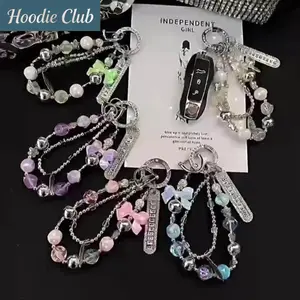 2026 New Luxury Beaded Wristlet | Rhinestone Butterfly Phone Charm for Cases, Bags & Car Chains | TikTok Shop New Year Gift Rechargeable LED Drawing Message Board birthday party Smartphone with Dual Camera and MP3 Player lcd power inverter d portable