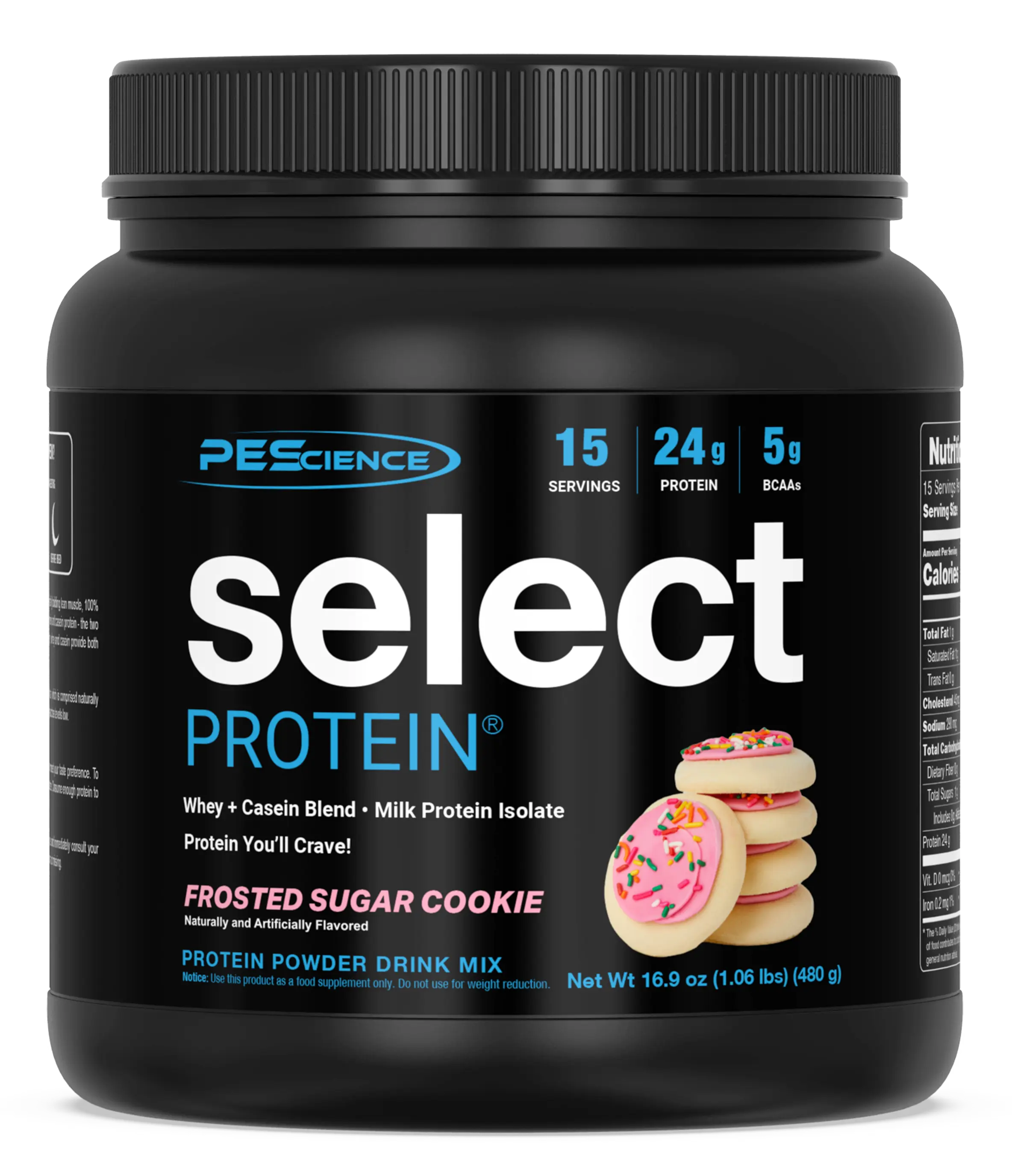 PEScience Select Protein Powder  - Whey & Casein Blend. A Low-Carb Protein Dietary Supplement for Fitness with taste and nutrition that doesn't compare!