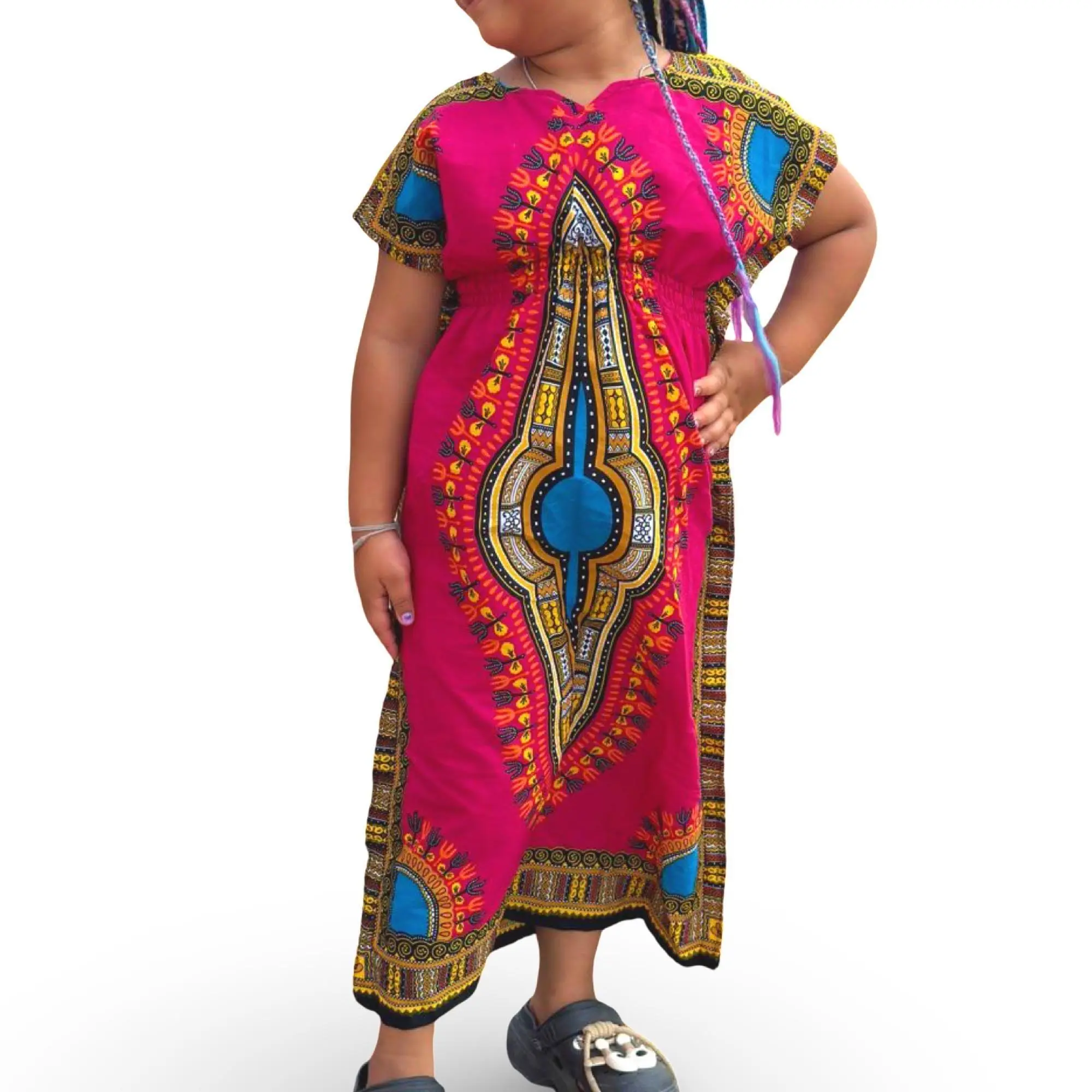 Women's African Dashiki Dress, Dashiki Kaftan Dress, African Print Caftan, Boho Maxi Dress, Plus Size African Clothing, Festival Dress