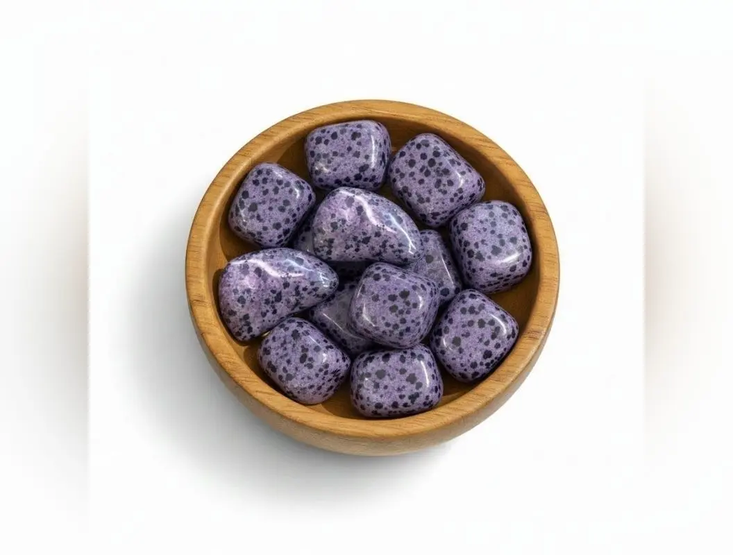 Dalmatian Jasper (Purple) Tumbled Stone