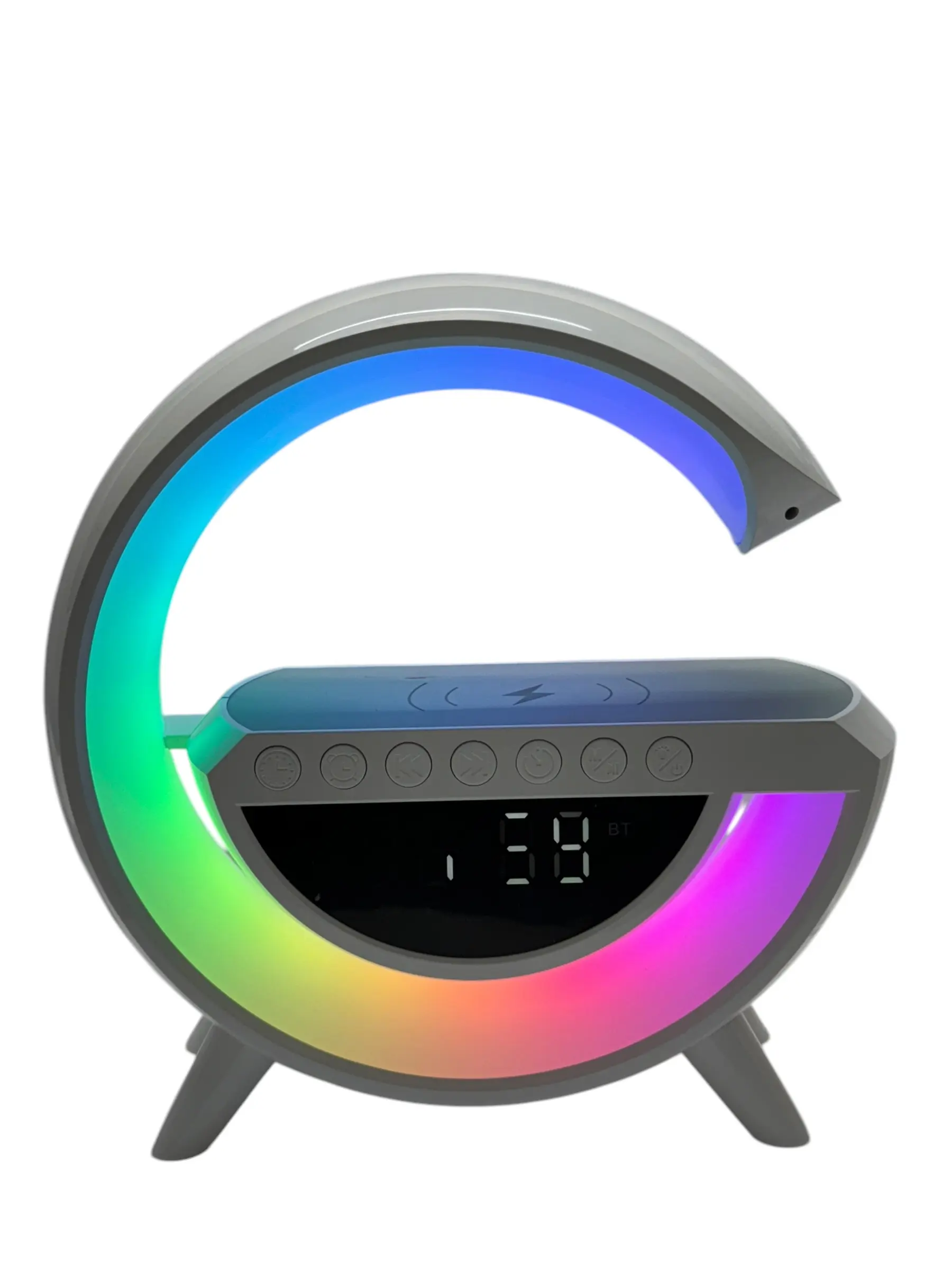 LED Wireless Charging Speaker – 2-in-1 Music & Power Solution