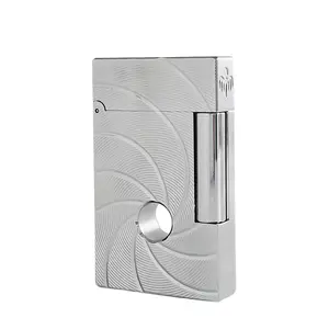 Retro Trench 007 Sliver amazing Lighter (NO FUEL) Crisp Sound, Adjustable Soft Flame, luxury Birthday Gift bf