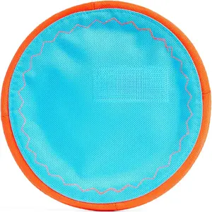 WAGGING WHISKERS Water Floating Dog Disc for Pool Play - Durable Small Flyer with Soft Edges