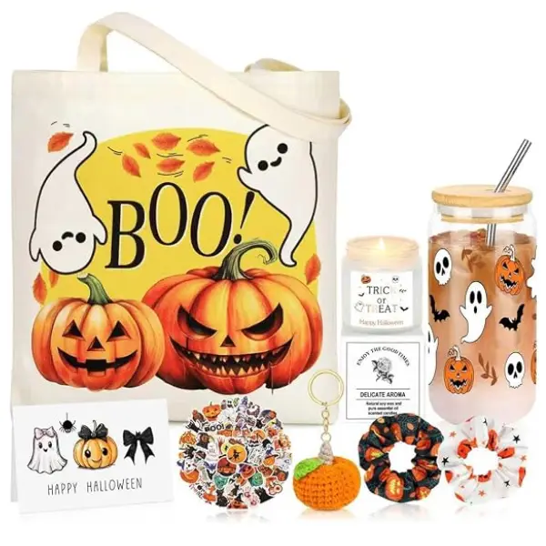 Boo Basket Stuffers for Women – Halloween Boo Basket Gift Set, Spooky Halloween Gifts for Women, Teens, Girls, Friends & Family