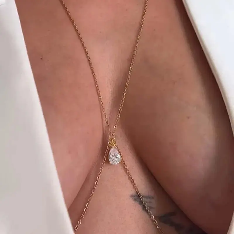 Water Drop Chest Chain