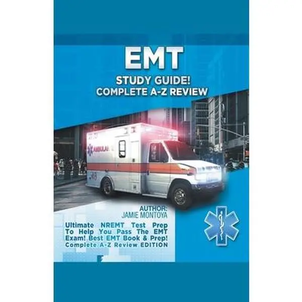 Used EMT Study Guide Paperback - Complete A-Z Review, Printed Text NREMT Test Prep for EMT Students, by Jamie Montoya (English, Used Copy)
