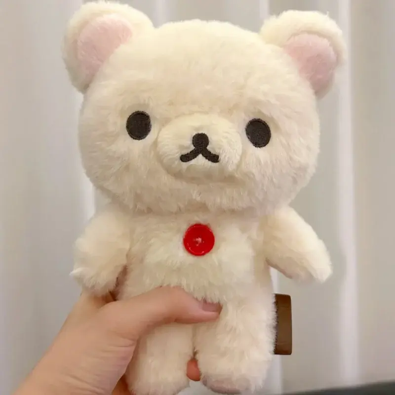 20cm Rilakkuma Plush Doll Long Haired Series Super Soft Kawaii Cartoon Bear Cute Stuffed Animal Basic Style Kids Gift