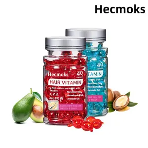 【Ship for Free】HECMOKS Hair Vitamins Oil – Argan, Macadamia & Avocado Oils and Vitamins A, C, E, Pro B5 for Intensive Hair Repair, Nourishment & Scalp Hydration, Supporting Fuller, Healthier Hair Fathersdaygifts