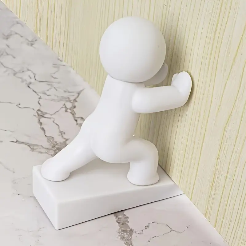 Cute Decorative Door Stopper, Flexible Movable Convenient Door Wedge, Non-Slip Base, Wall and Floor Protection, Home Interior Decoration