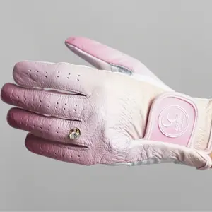 The Sunrise Glove Golf Accessory - Vibrant Ombré Design in Pink & Peachy Orange for Modern Golfers - Premium Comfort & Grip