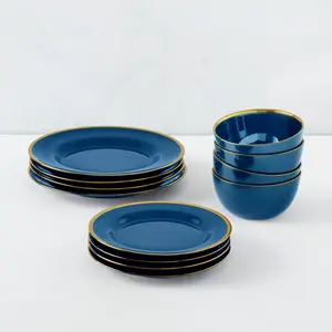 Z Gallerie Cosmo Dinnerware Sets - Sapphire Bowl Cutlery Tableware Plates Glass