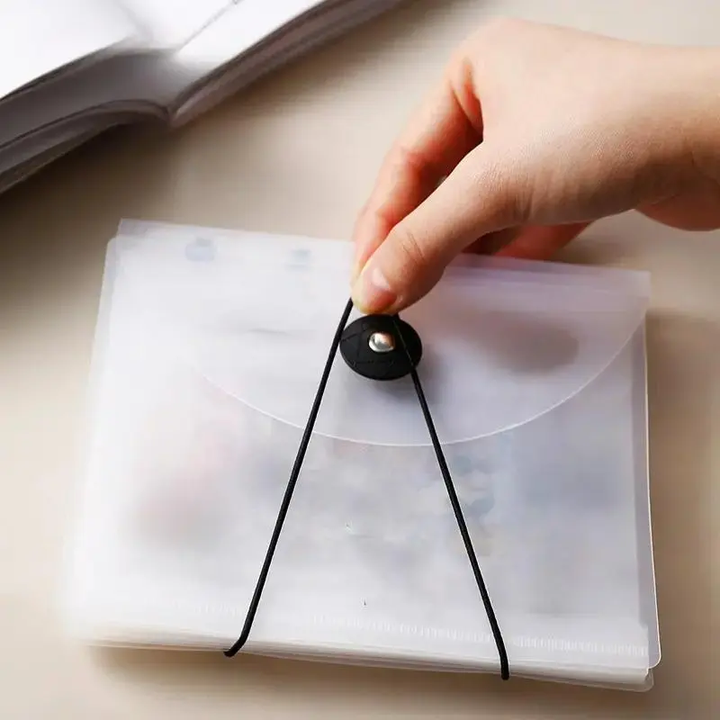 Clear Transparent Storage Box for Sticker, 1 Count A6 Portable Multi-layer Durable File Folder for Cash, Bill & Documents, File Organizer for Home Office School, File Holder for Desk, Desk File Organizer, Office Stationery & Supplies, Paperwork Organizer