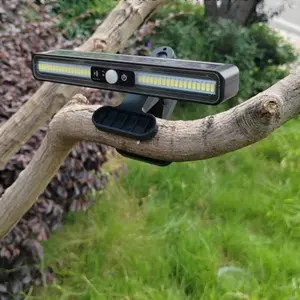 Clamp Solar Motion Sensor Light with Waterproof Feature, 36 LED Outdoor Light, 3 Lighting Modes for Fence, Garage, RV & Camping