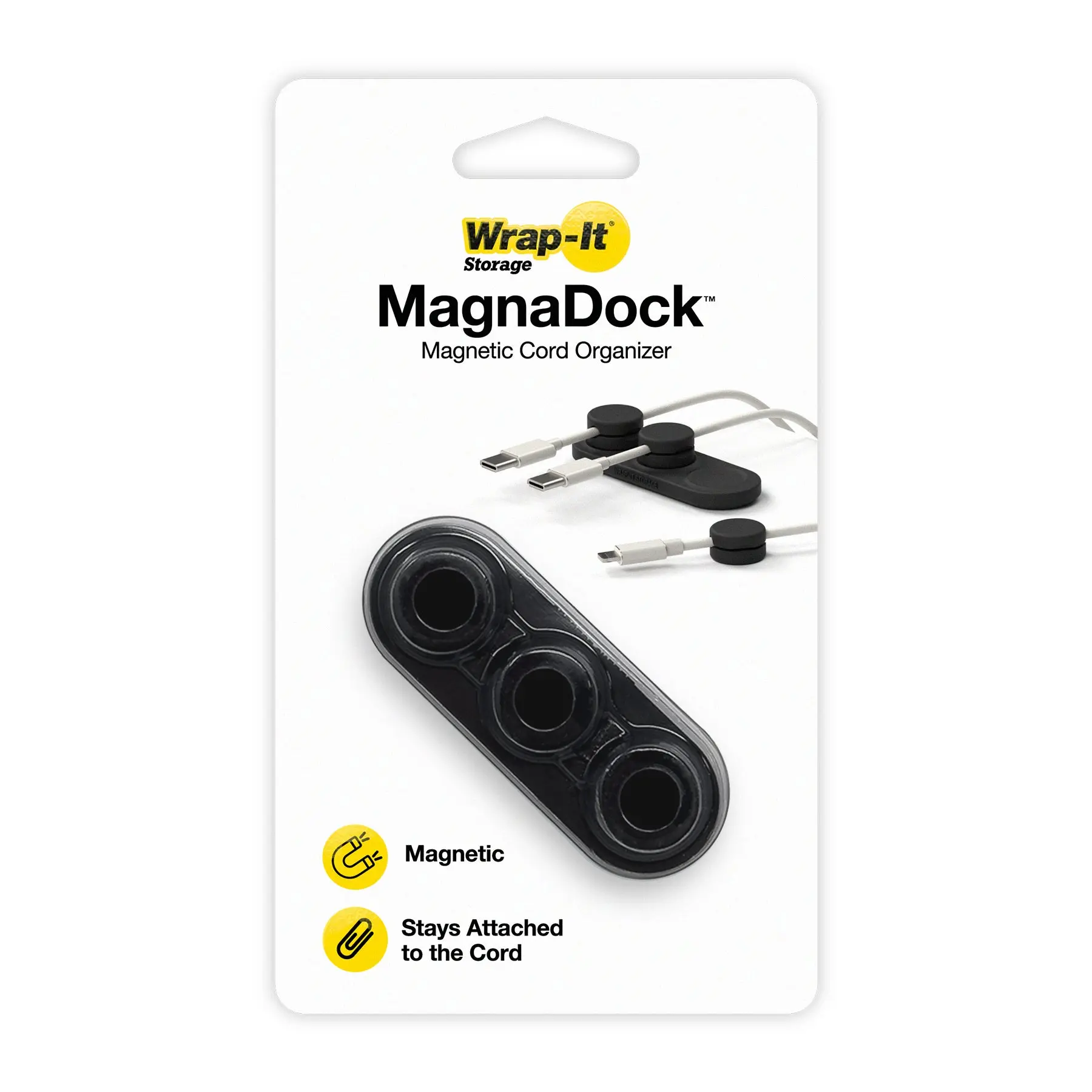 MagnaDock - Magnetic Cord Organizer by Wrap-It Storage MagnaDock - Magnetic Cord Organizer by Wrap-It Storage