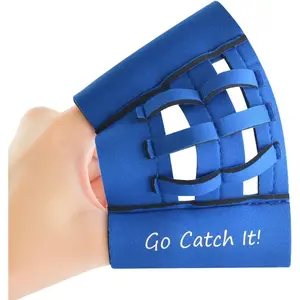 Webglove Training Glove for Youth and Adults Breathable and Durable Works for Golf-Sized Practice Balls Web Glove Mini Training Baseball Softball Glove Two Finger Web Glove Catcher (Blue)