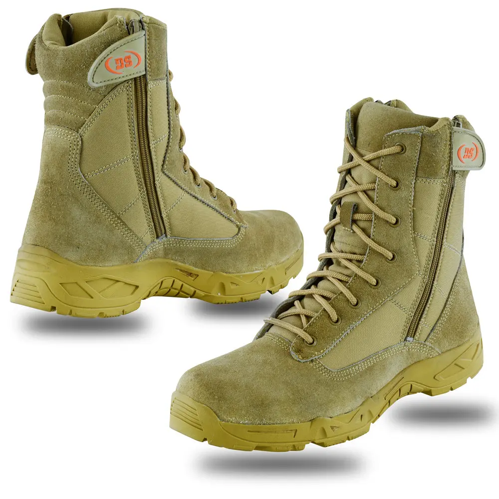 Delta Force Men's Leather Motorcycle Boots