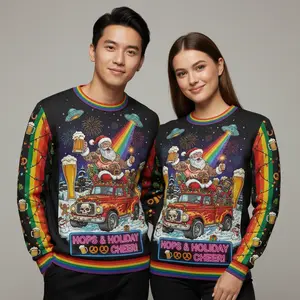 Kegs & Christmas: Funny Drinking Santa Ugly Sweater