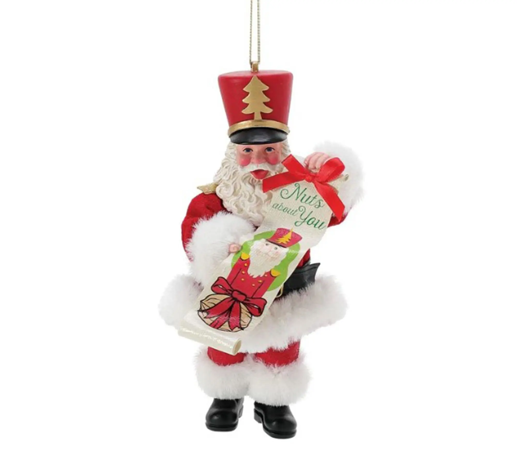 RC Home Decor- 6" Santa Ornament with Scroll RC Home Decor- 6" Santa Ornament with Scroll